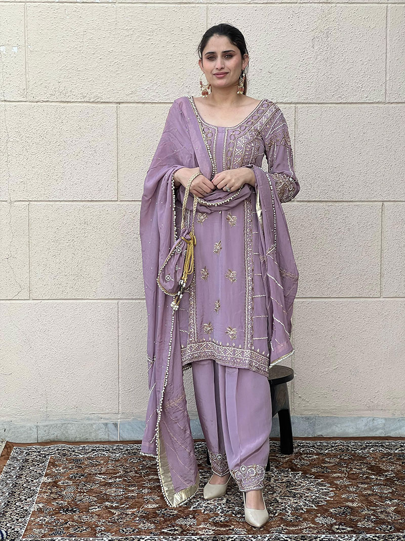 Teal Green Printed Cotton Straight Suit Set